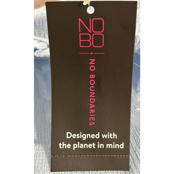 No Boundaries Textured Cami & Short Set 2 Piece Womens Size XL Freshwater Blue - Picture 6 of 14